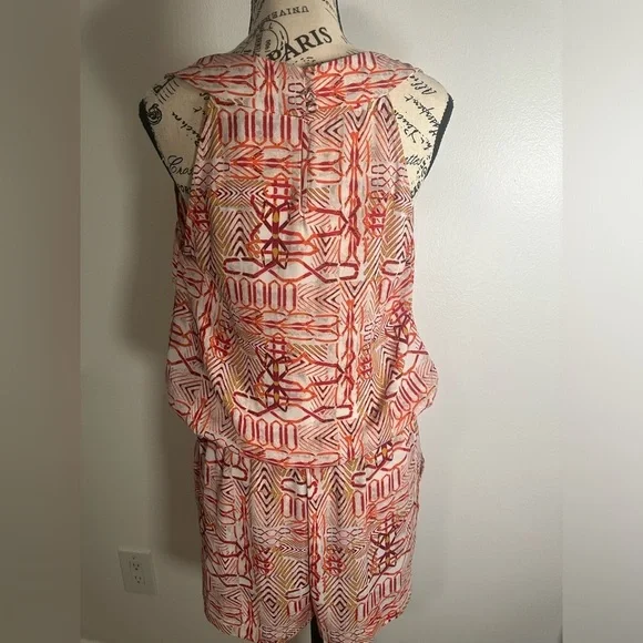 BCBGMAXAZRIA Women Red Romper M - Picture 5 of 9